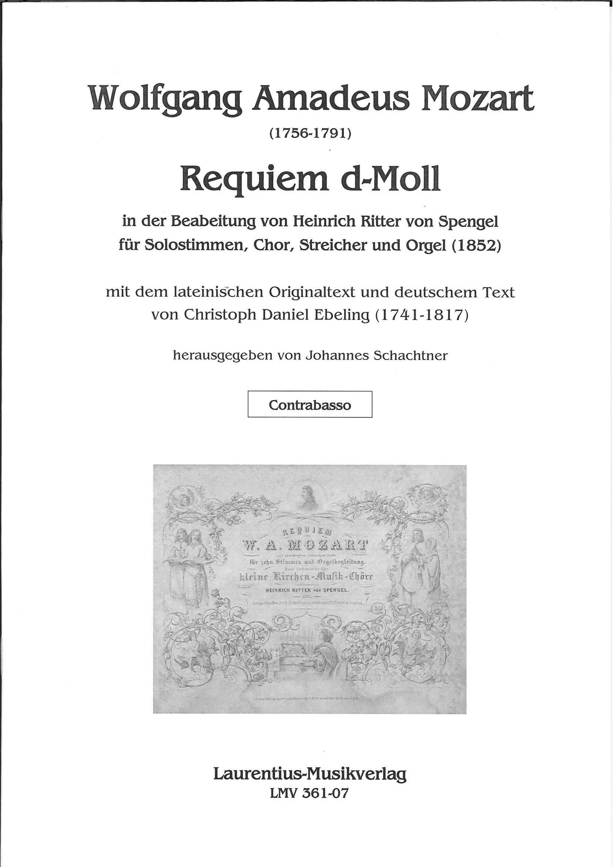 Mozart/Spengel, Requiem: Contrabass (Laurentius)