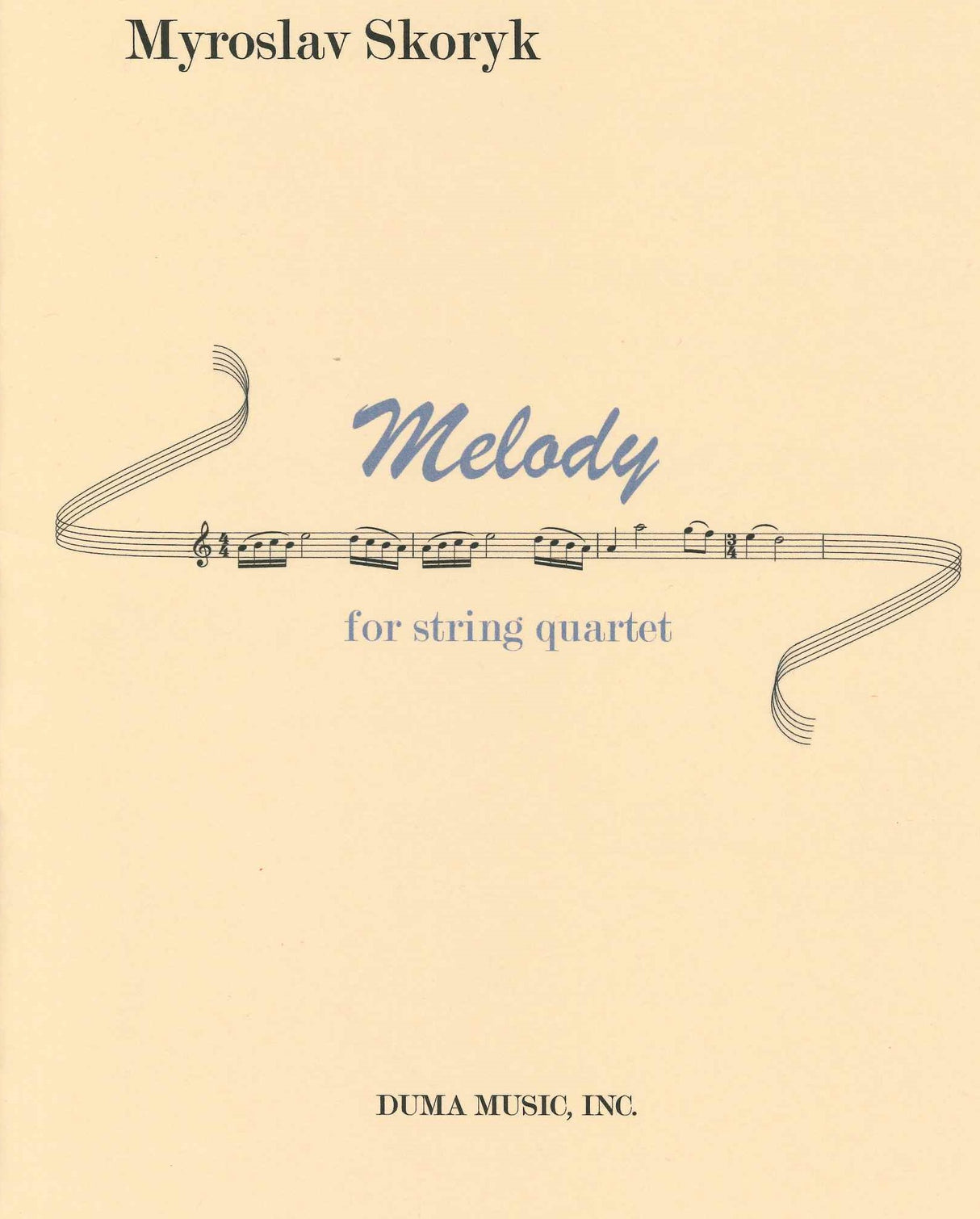 Skoryk, Melody, for String Quartet (Duma Music)