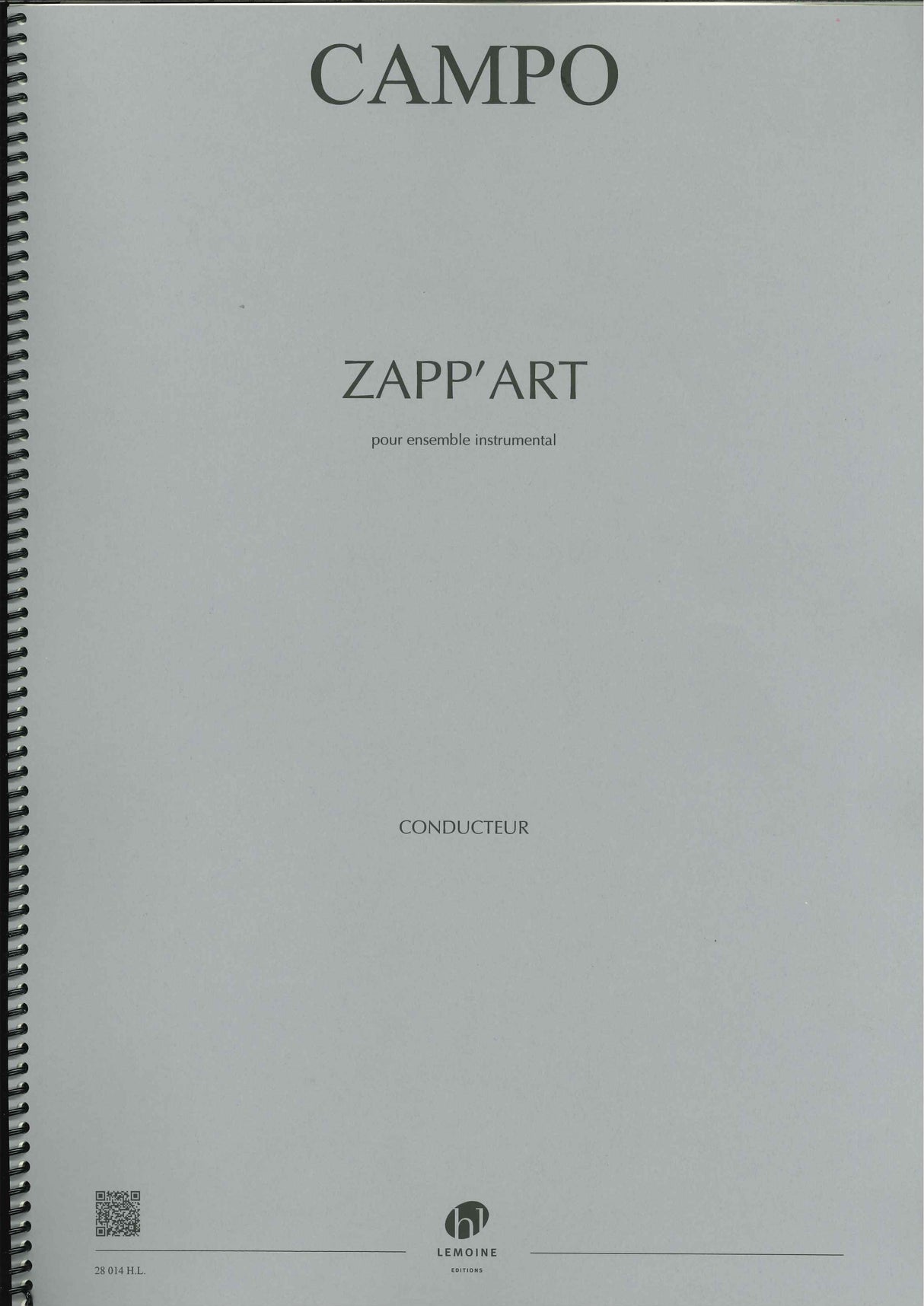 Campo, Zapp'Art pour ensemble inst. 2003 (Lemoine)