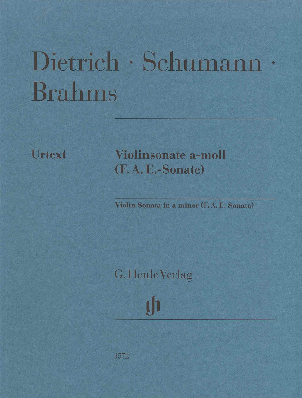 Brahms/Dietrich/Schumann, F.A.E. Sonate (Henle)