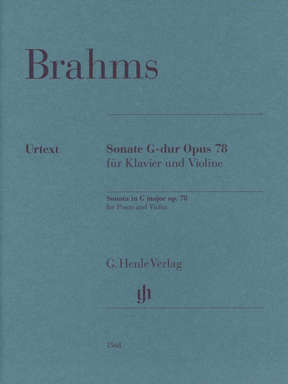 Brahms, Sonata No. 1 in G, op. 78 (rev.) (Henle)