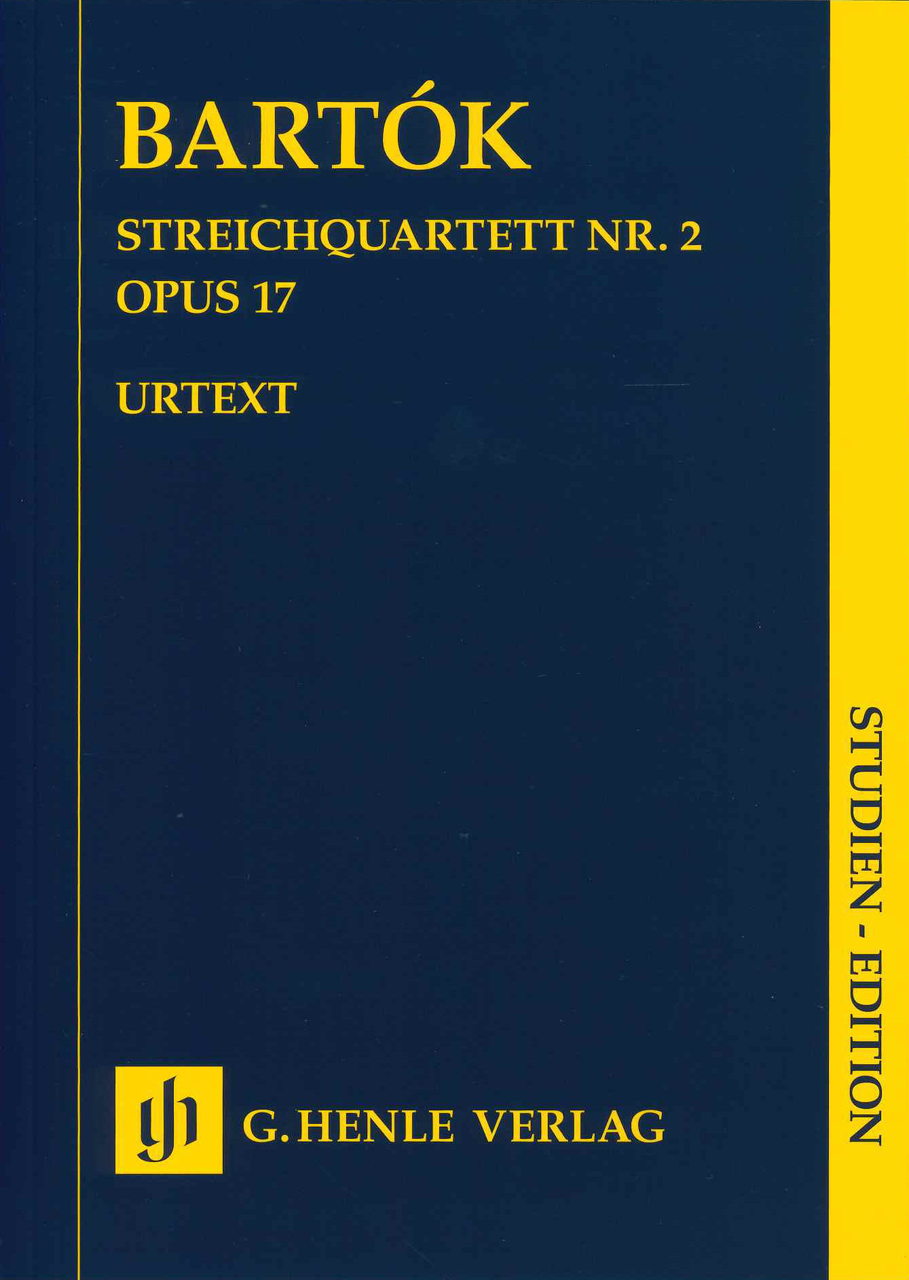 Bartok, String Quartet No. 2, op. 17 (Henle)