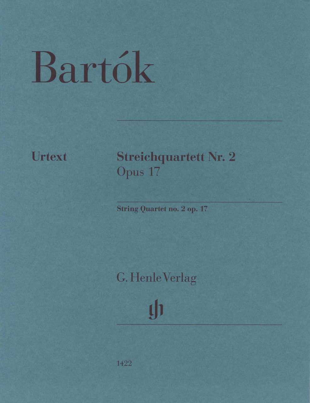 Bartok, String Quartet No. 2, op. 17 (Henle)