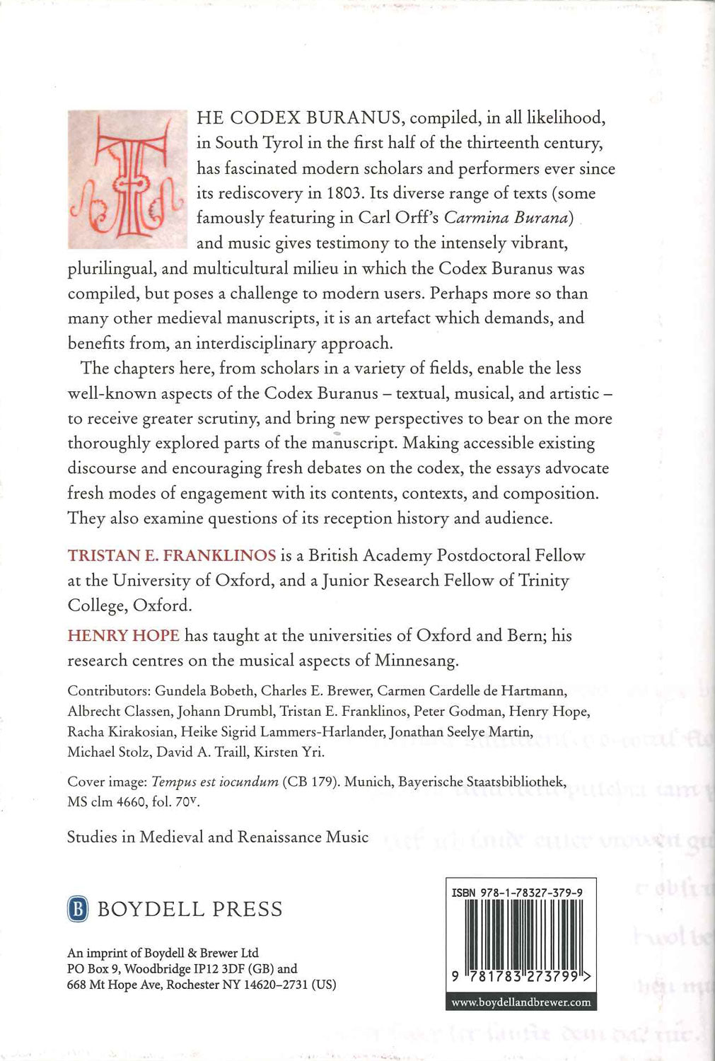 Franklinos, Revisiting the Codex Buranus (Boydell & Brewer)
