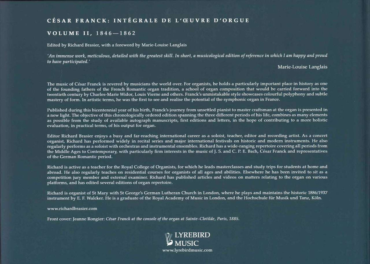 Franck, Integrale 2: 1846-62 (Lyrebird Music)