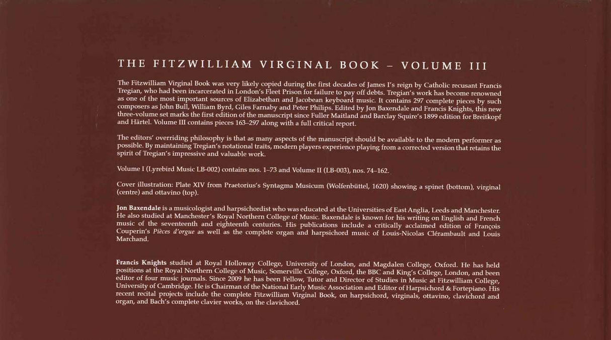 Fitzwilliam Virginal Book 3: No. 163-297 (Lyrebird Music)