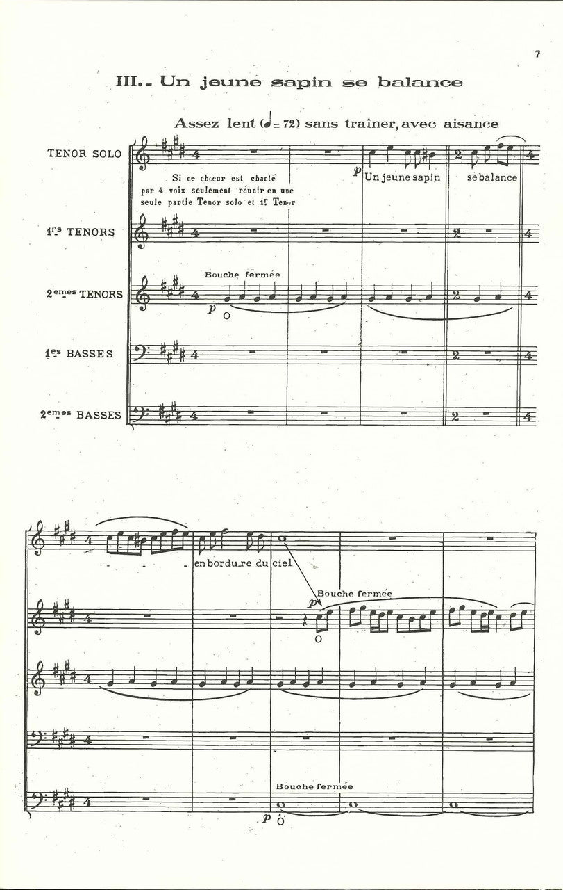 Cras, Dans la montagne (TTBB a cappella) (Salabert)