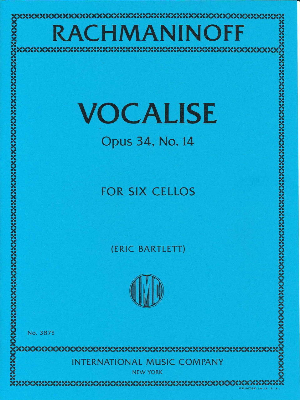 Rachmaninoff, Vocalise op. 34/14 (6Vc) (IMC)