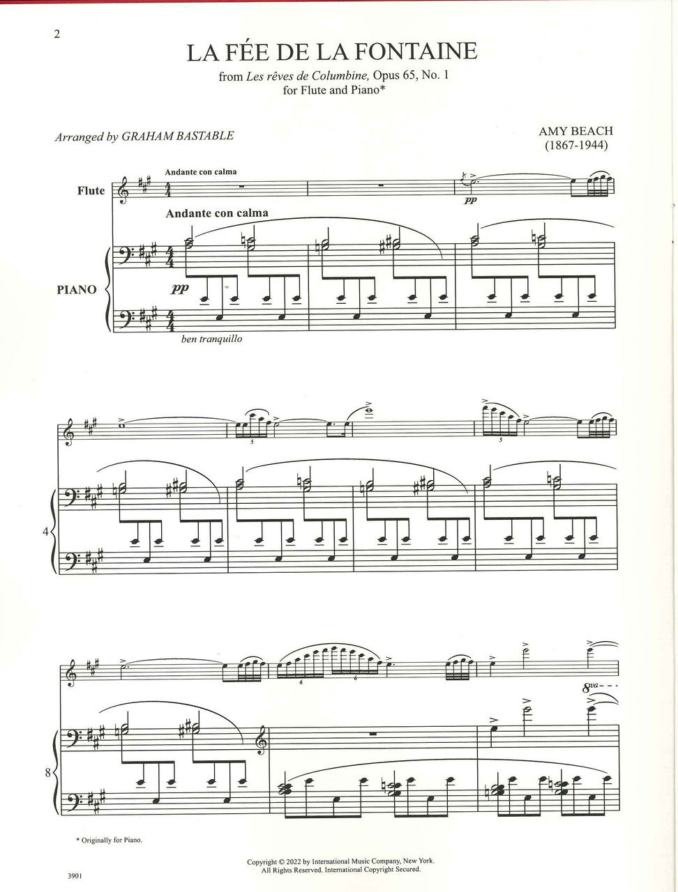Beach, Fee de la fontaine op. 65/1 (IMC)