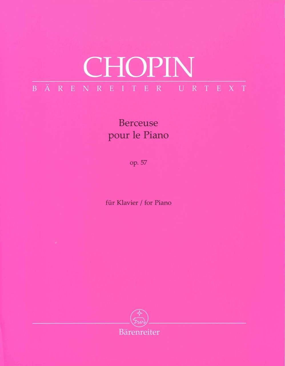 Chopin, Berceuse op. 57 (Schilling-Wang) (Barenreiter)