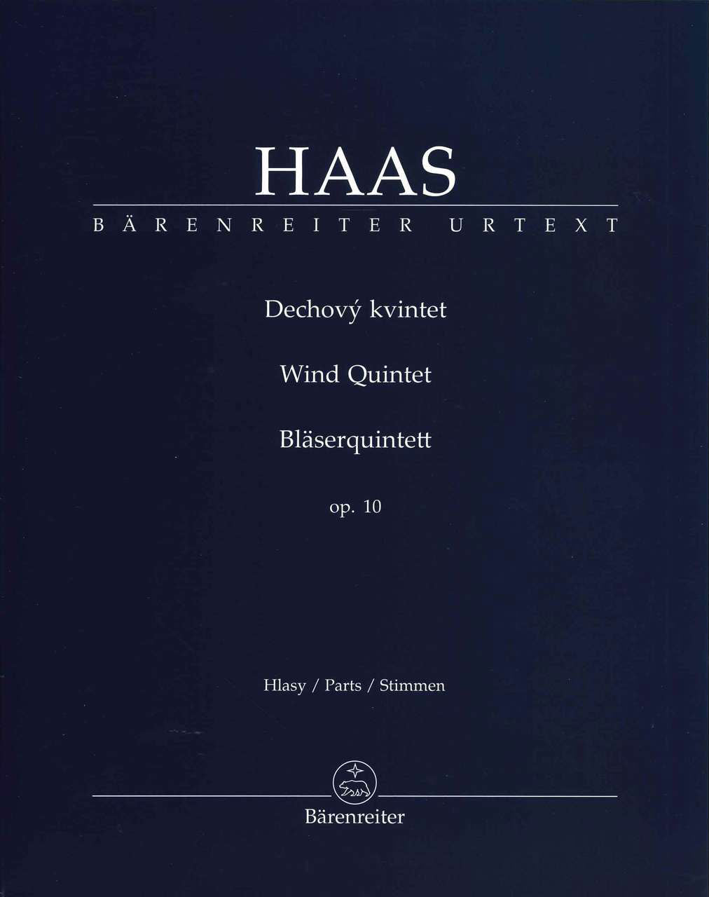 Haas, Wind Quintet op. 10 (Barenreiter)