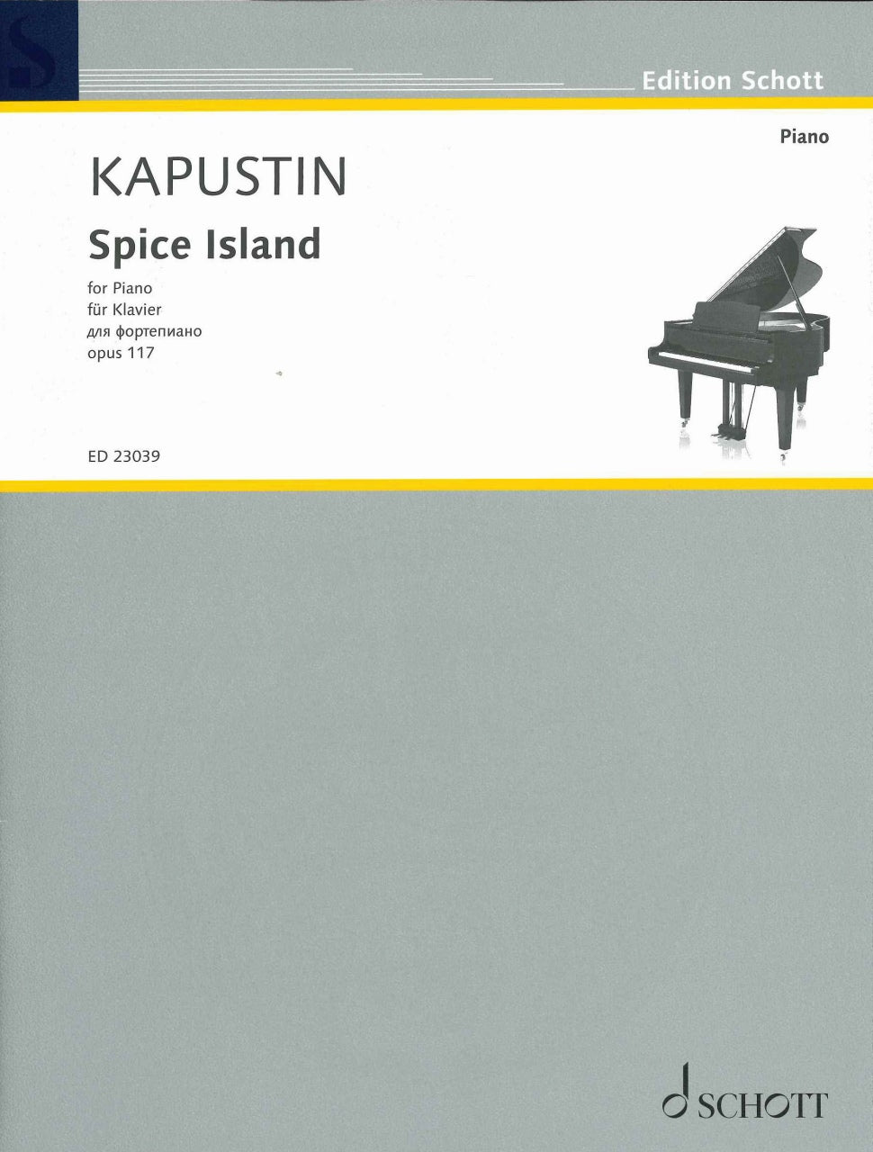 Kapustin, Spice Island op. 117 (Schott)