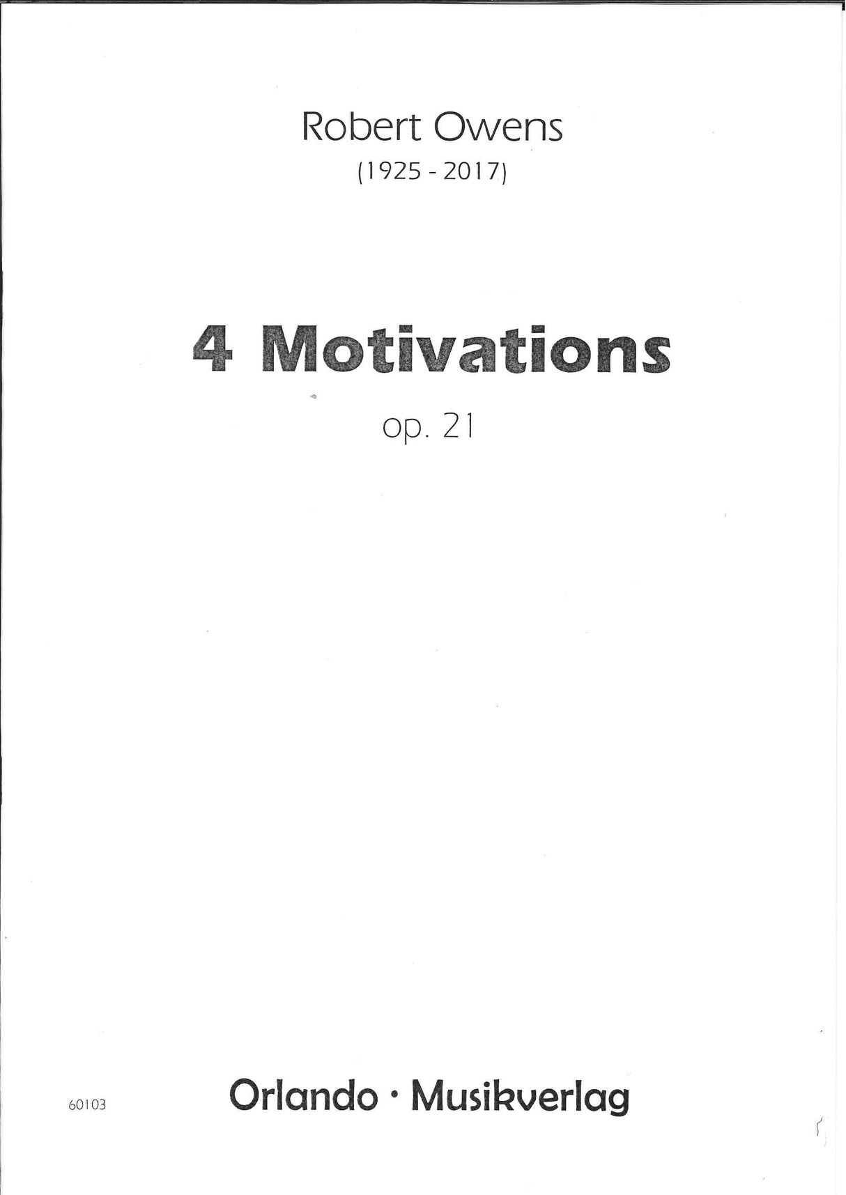 Owens, 4 Motivations op. 21 (Orlando Musikverlag/Ries & Erler)