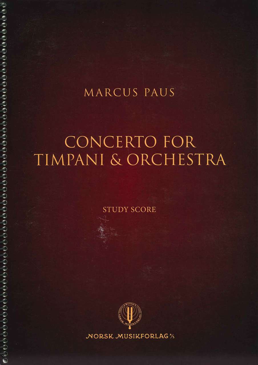 Paus, Concerto for Timpani (Score) (Norsk)