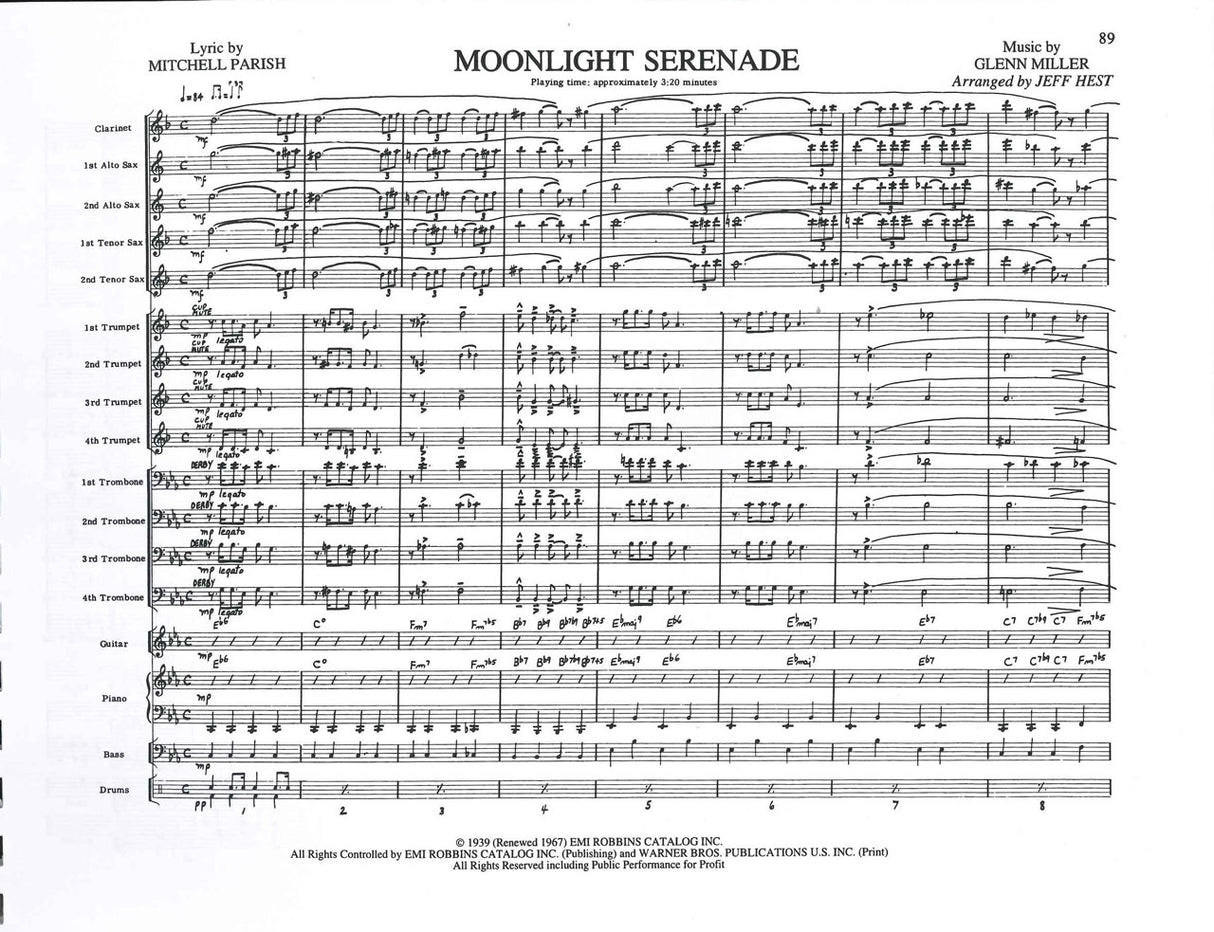 Original Big Band Sounds: Full Score (Warner Bros./Alfred Pub.)