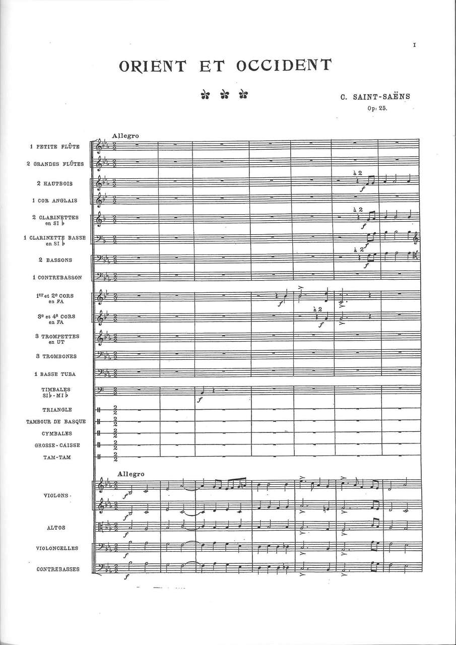 Saint-Saens, Orient et Occident (Orch) (Hoflich)