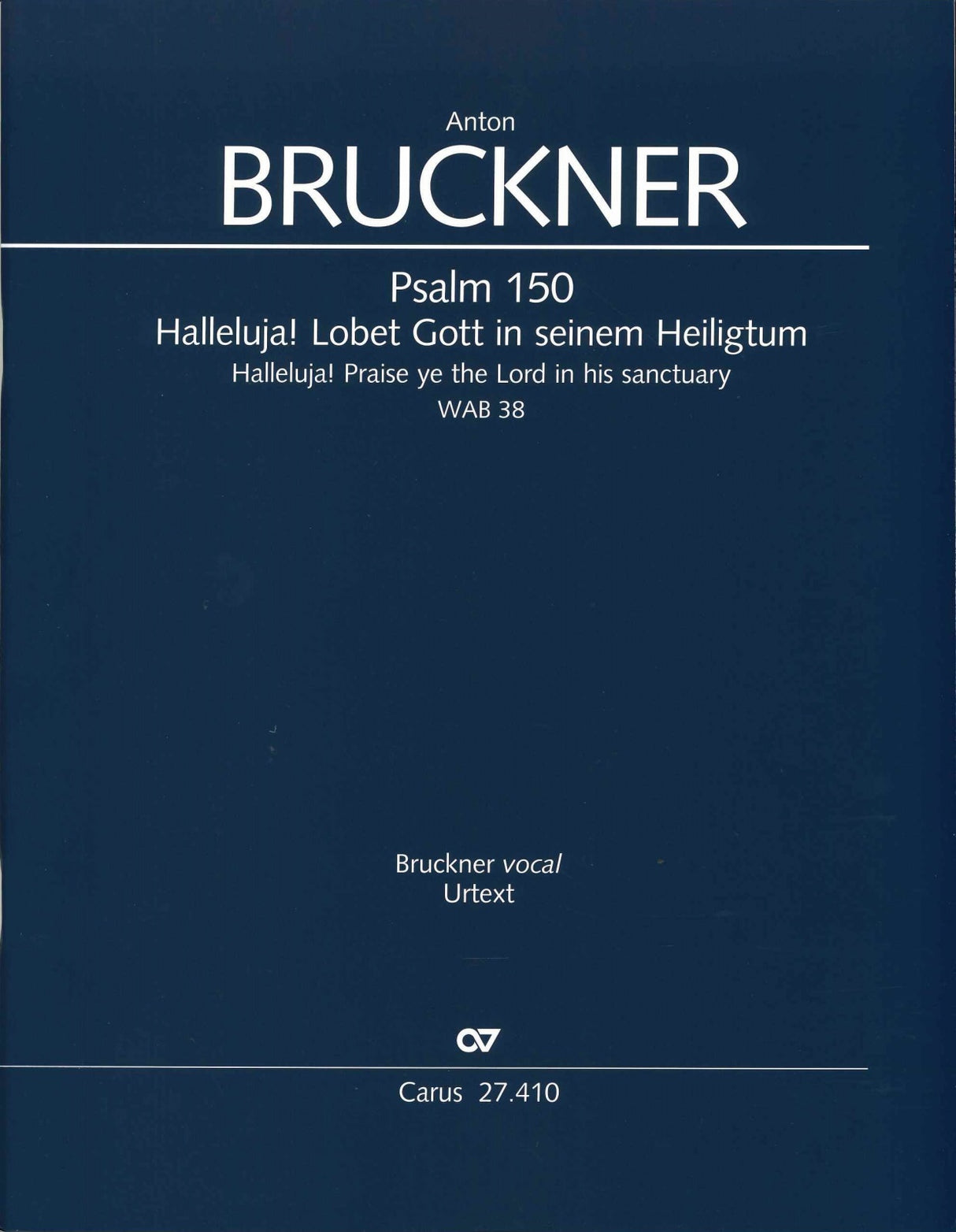 Bruckner, Psalm 150: Full Score (Carus)