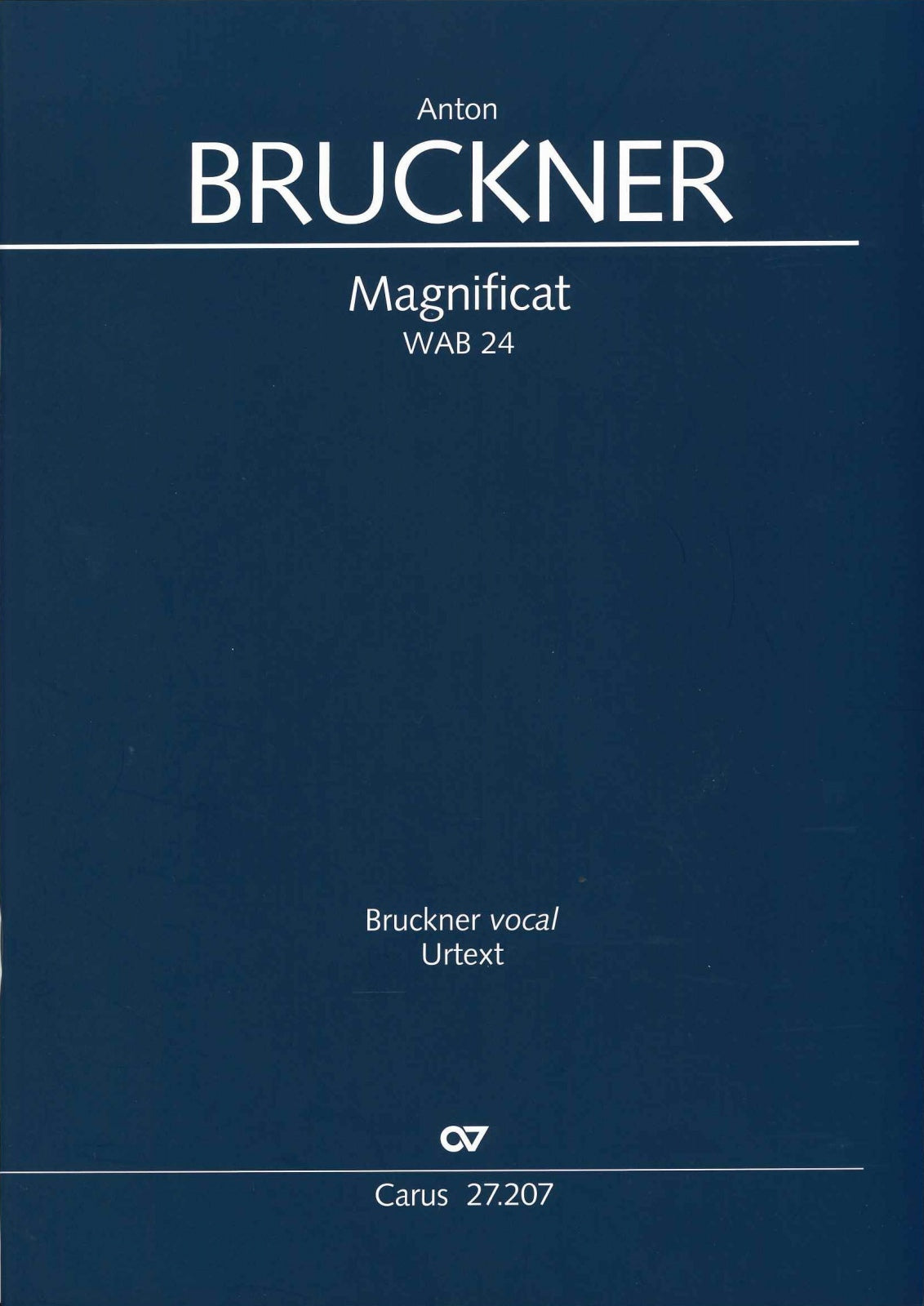 Bruckner, Magnificat: Full Score (Carus)