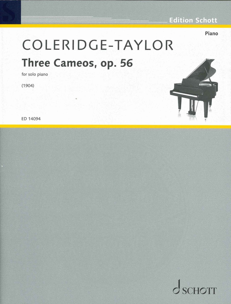 Coleridge-Taylor, Three Cameos op. 56 (Schott)