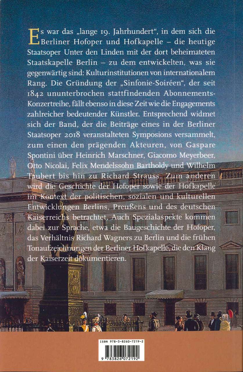 Giese, Von Spontini bis Strauss: Hofkape (Konigshausen & Neumann)