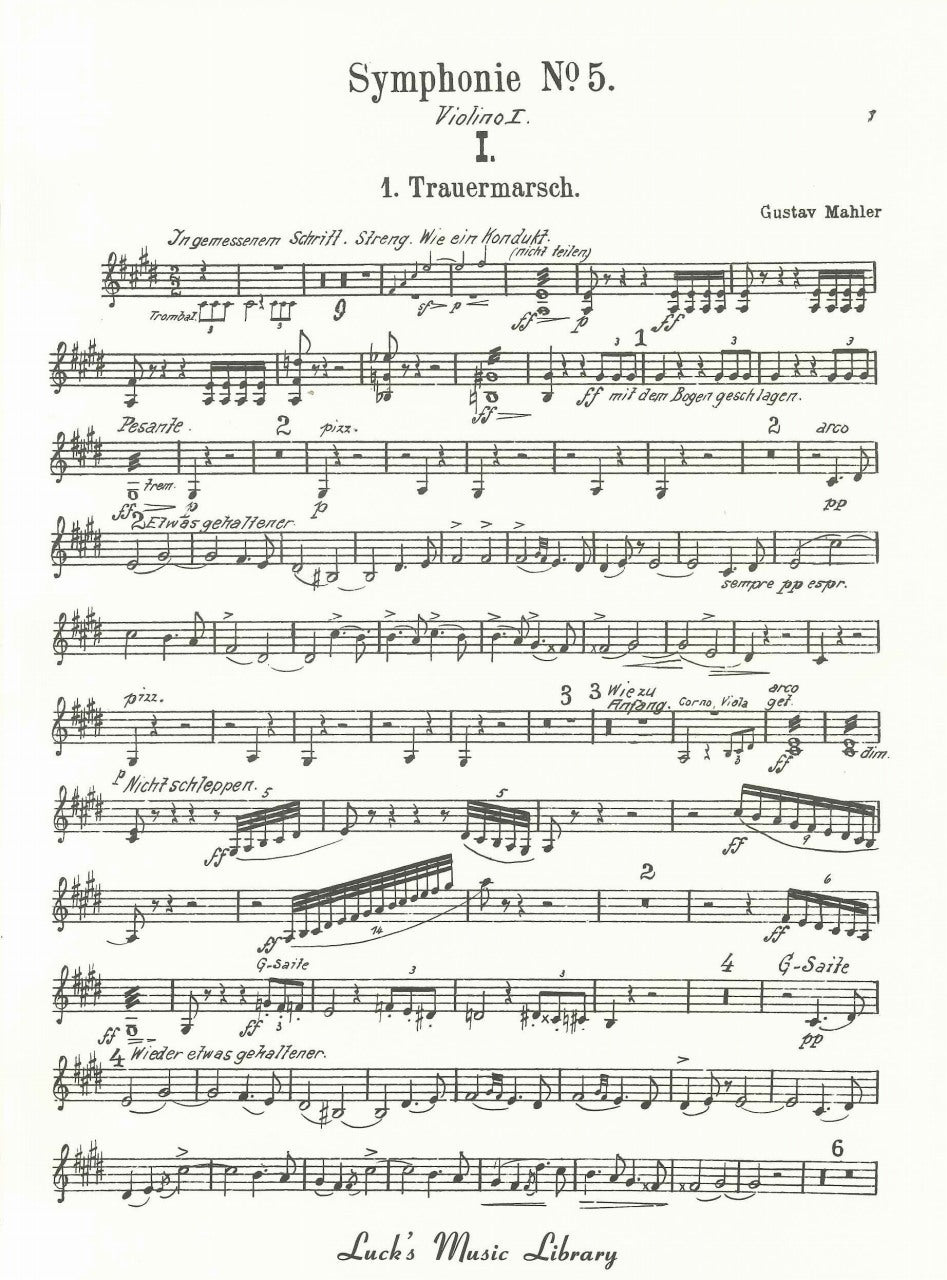 Mahler, Symphony No. 5 in c# (Luck's Music)