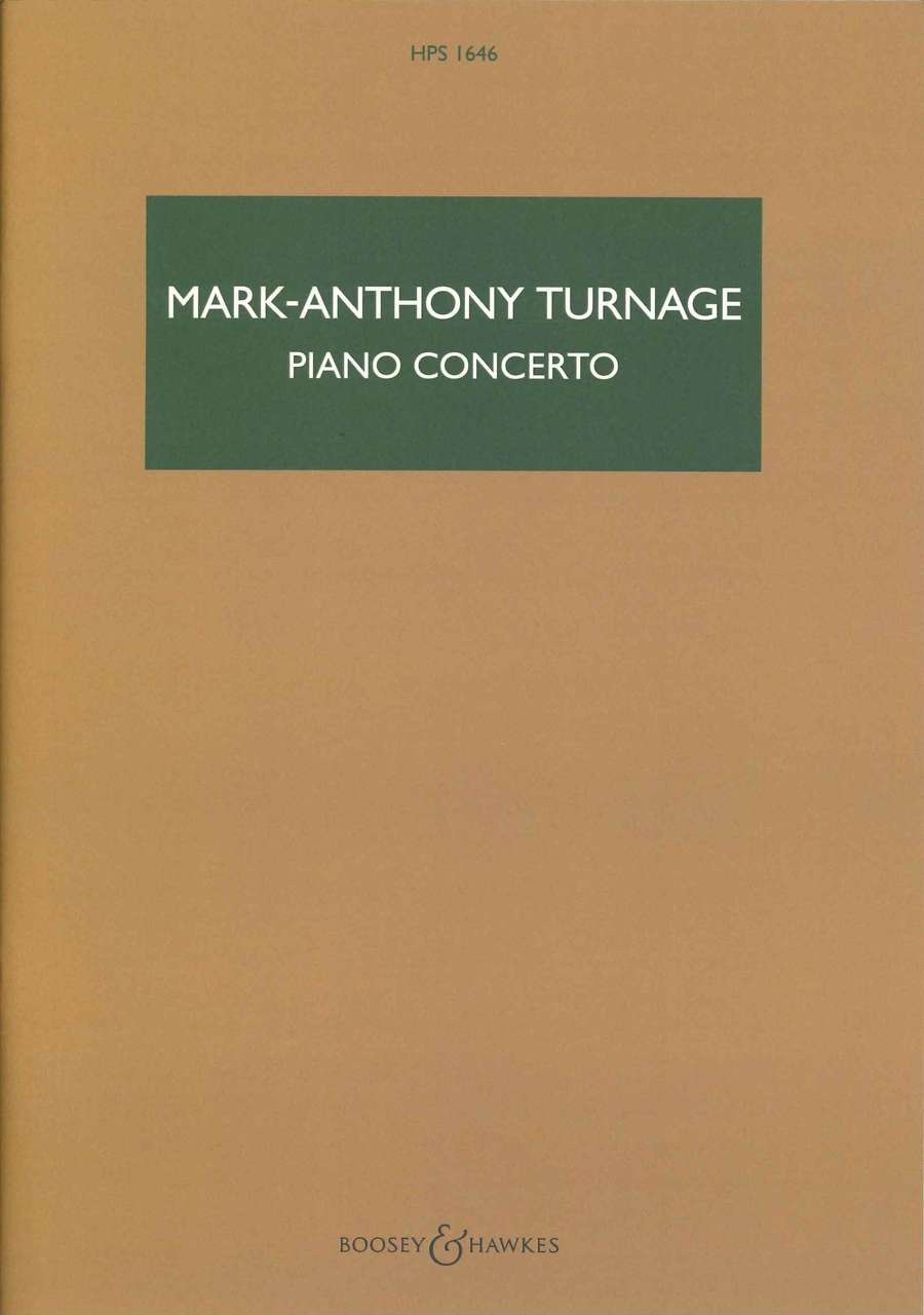 Turnage, Concerto for Piano (Boosey)