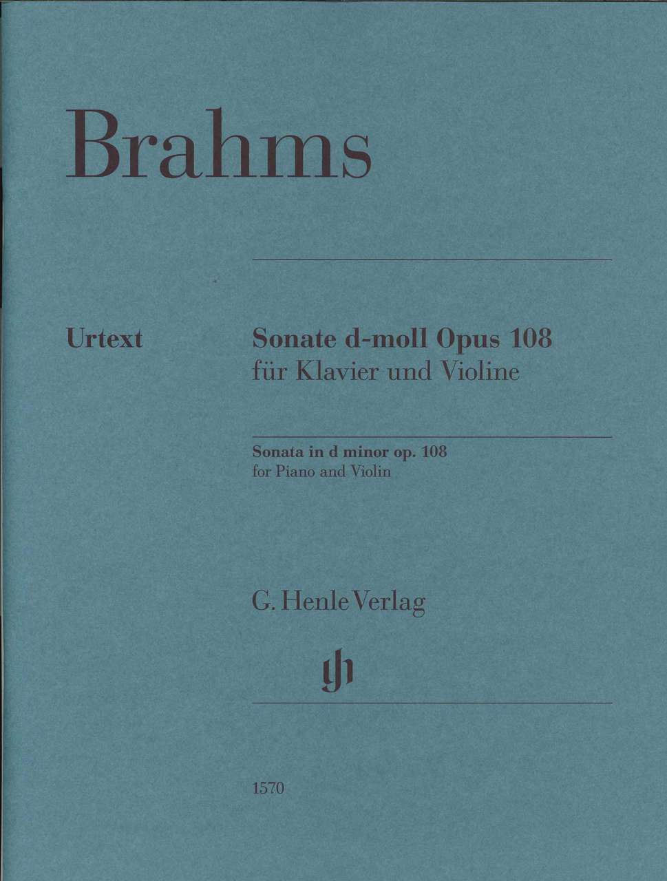 Brahms, Sonata No. 3 in d, op. 108 (Henle)
