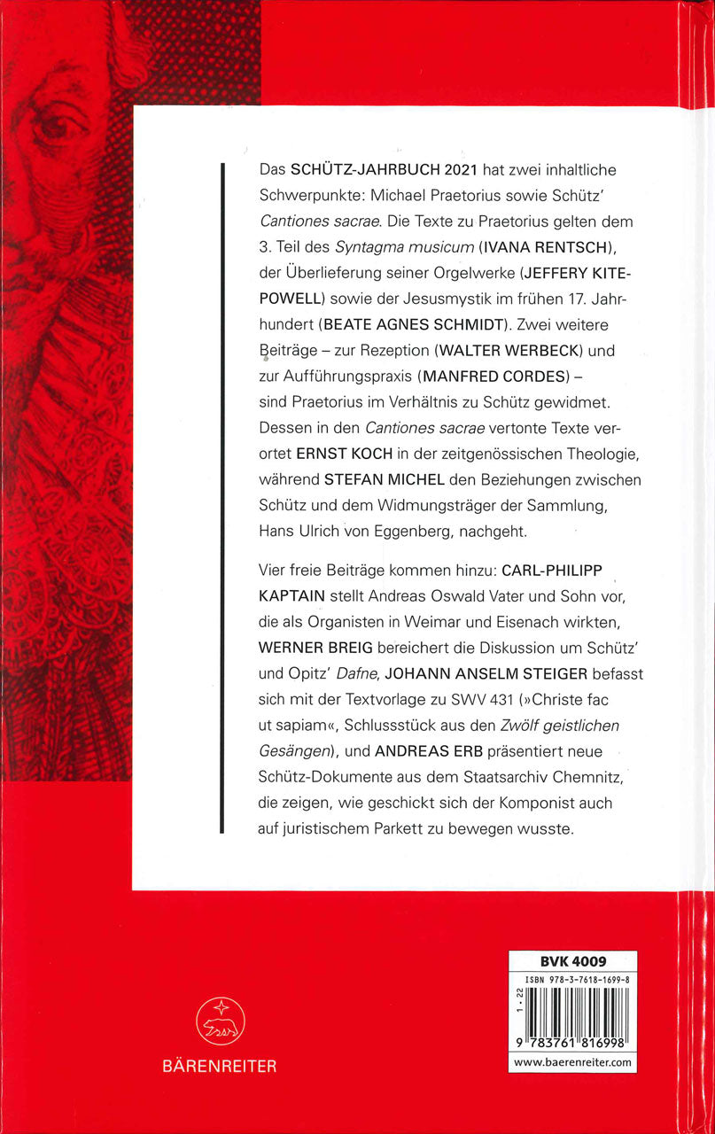 Schutz-Jahrbuch 43.Jahrgang 2021 (Barenreiter)