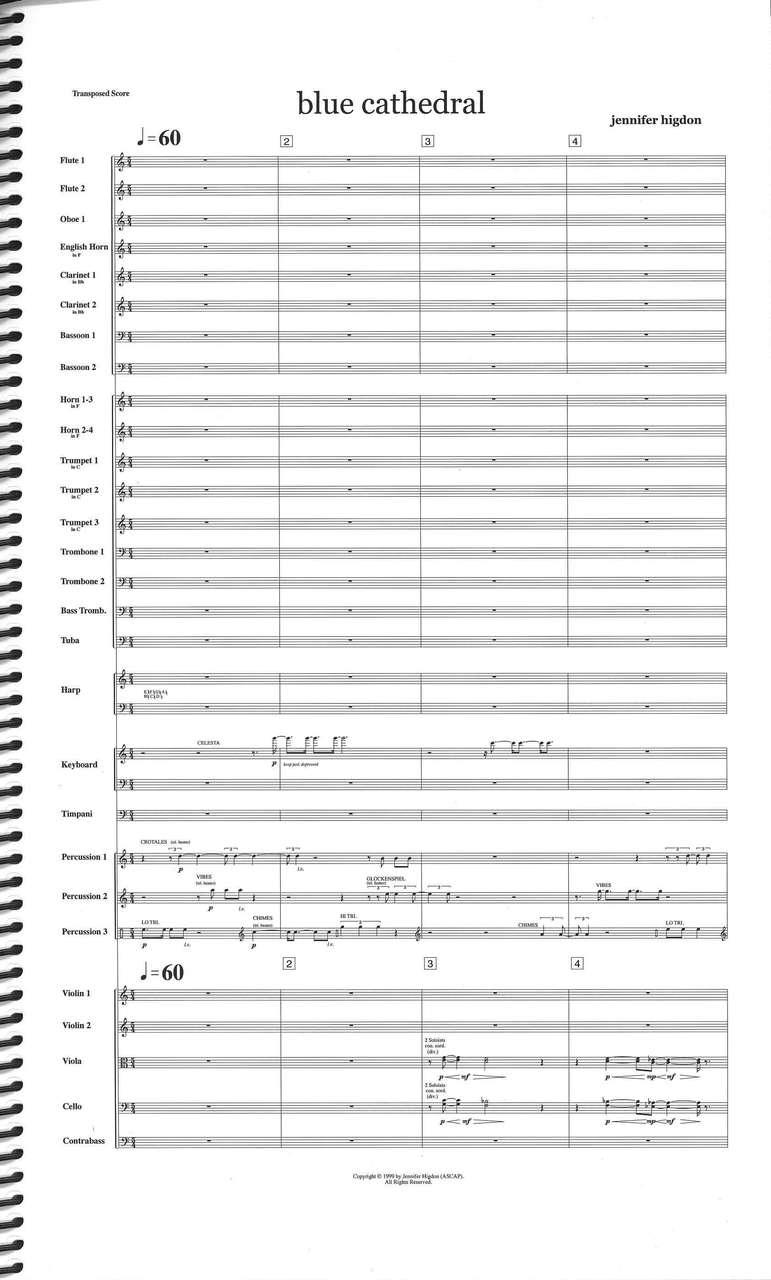 Higdon, Blue Cathedral (Lawdon Press)