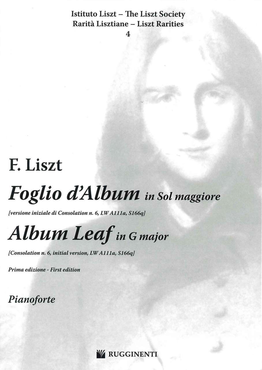 Liszt, Foglio d'album in G S 166q (Rugginenti)