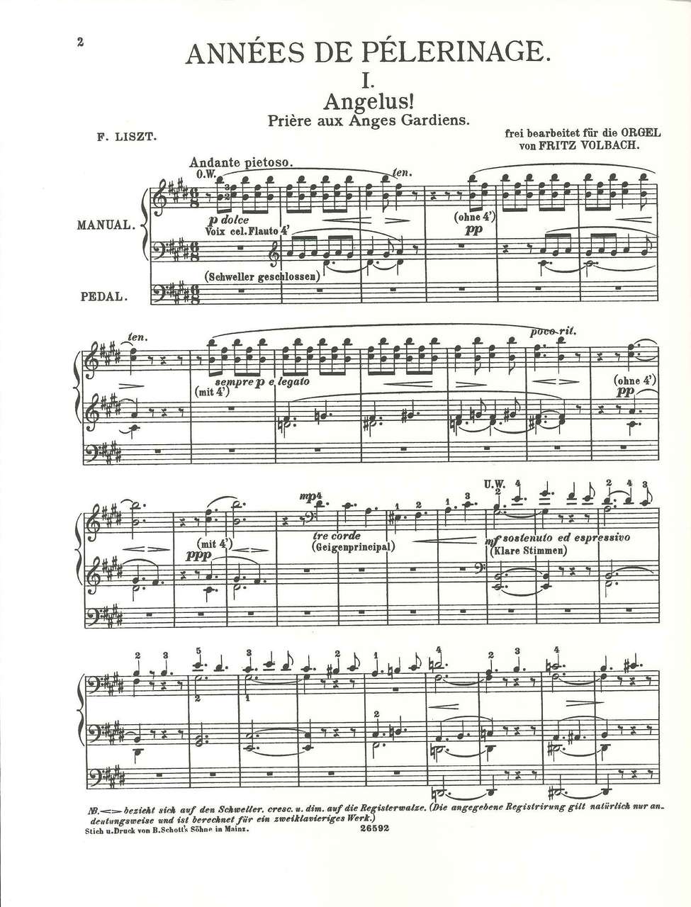 Liszt, Angelus! (Schott)