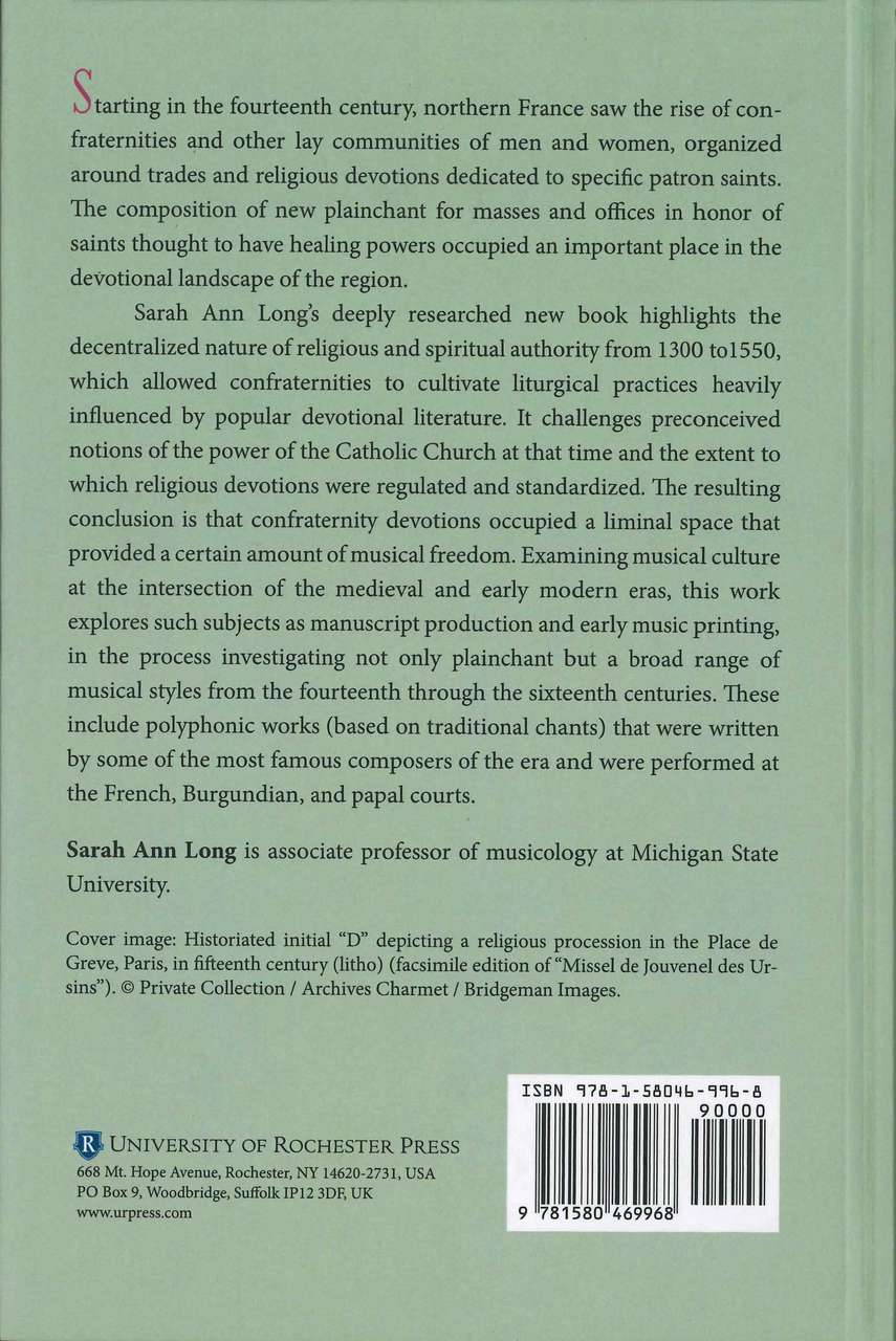 Long, Music, Liturgy, and Confraternity (Rochester Press, University of)