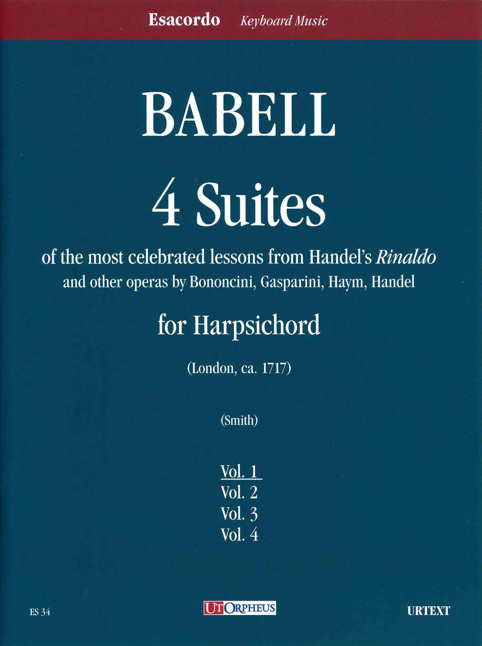 Babell, 4 Suites, 1: 1st Set (Ut Orpheus)
