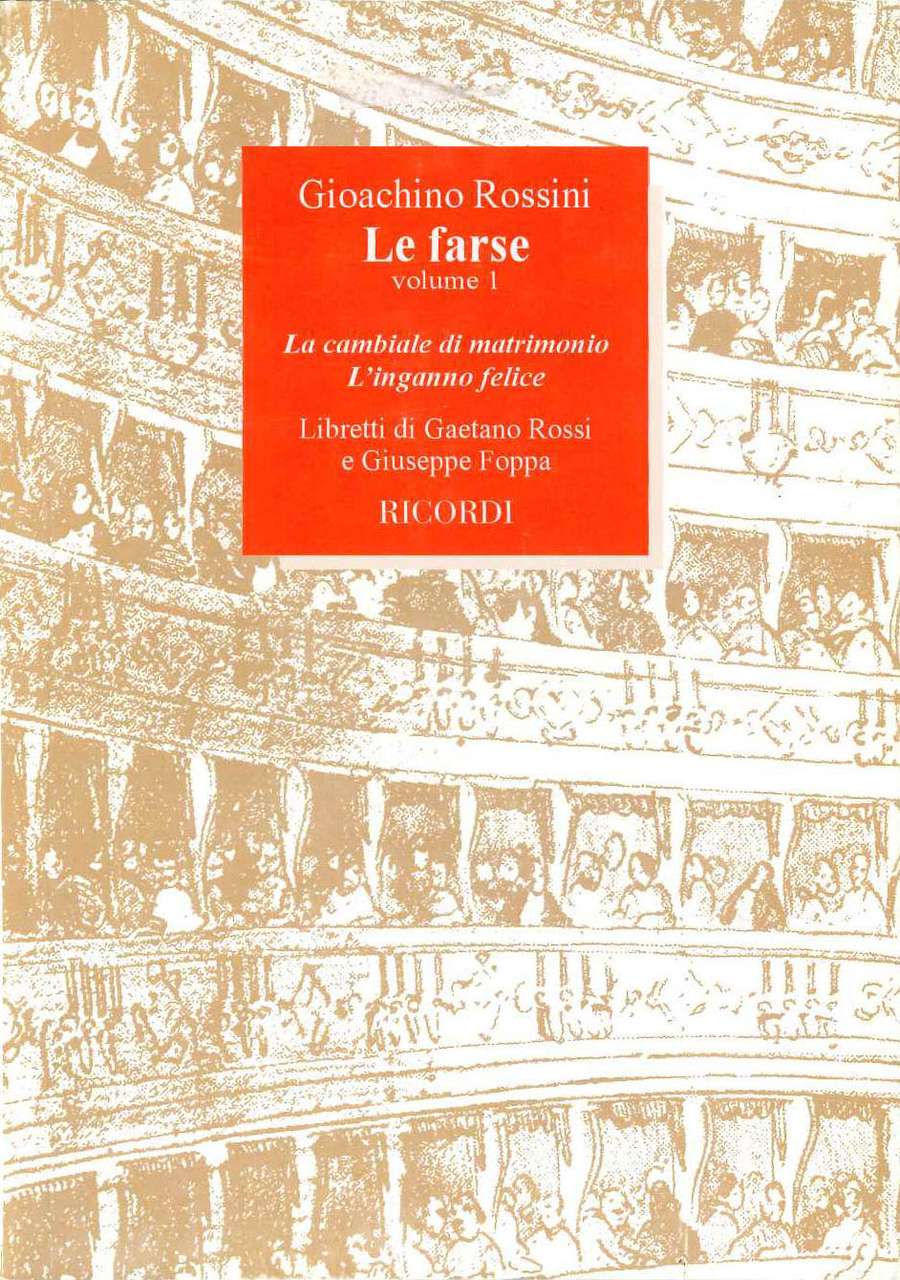Rossini, Farse 1 (Libretto) (Ricordi)