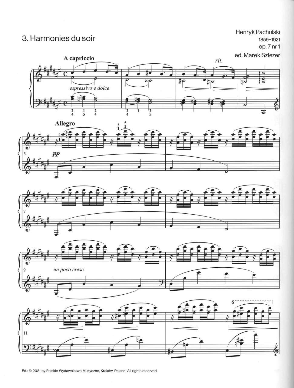 Pachulski, Etudes 1: 7 Etudes (PWM)