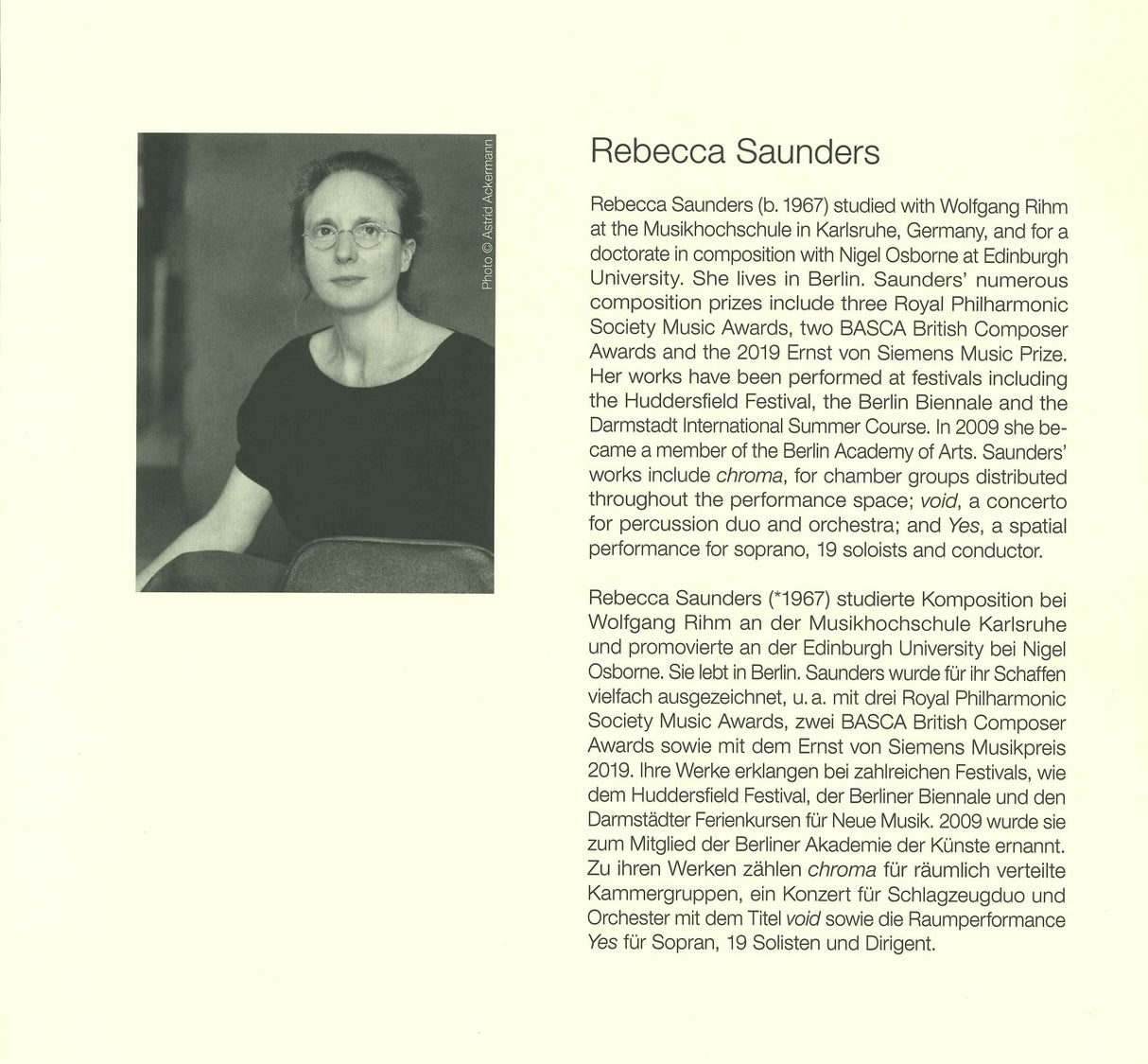 Saunders, Either or, 2 Double Bell Tp (Peters)