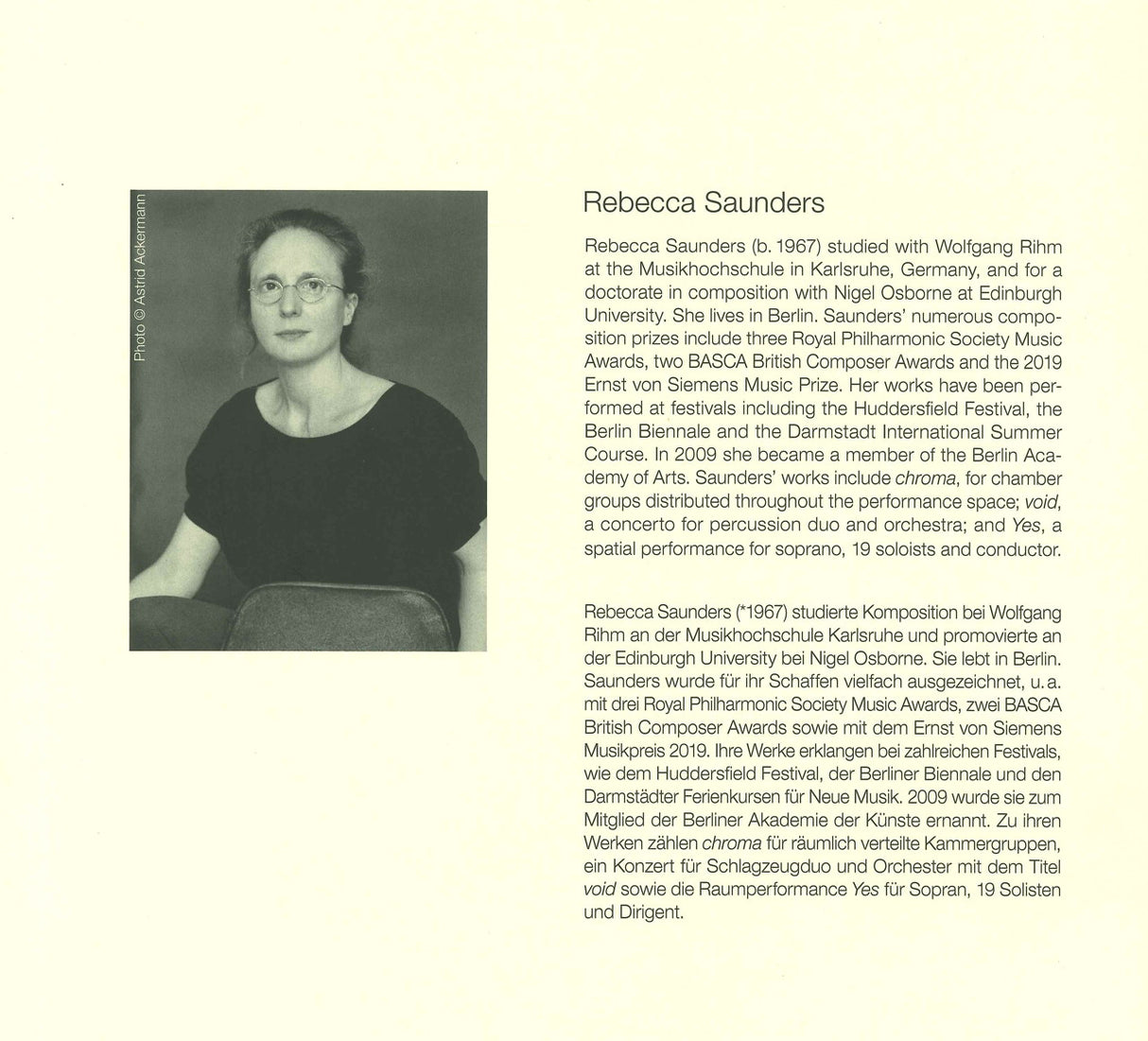 Saunders, Rubricare, for Baroque Stri (Peters)