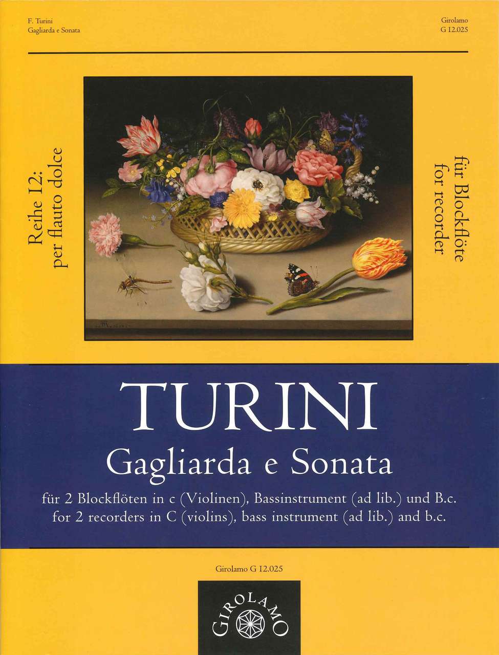 Turini, Gagliarda e Sonata (2Rec,Bs,Bc) (Girolamo Musikverlag)