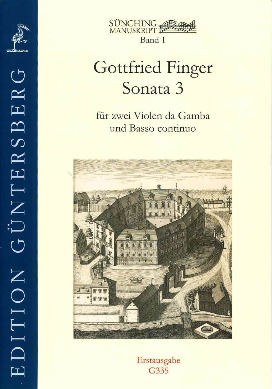 Finger, Sonata 3 (2VdG,Bc) (Guntersberg/Walhall)
