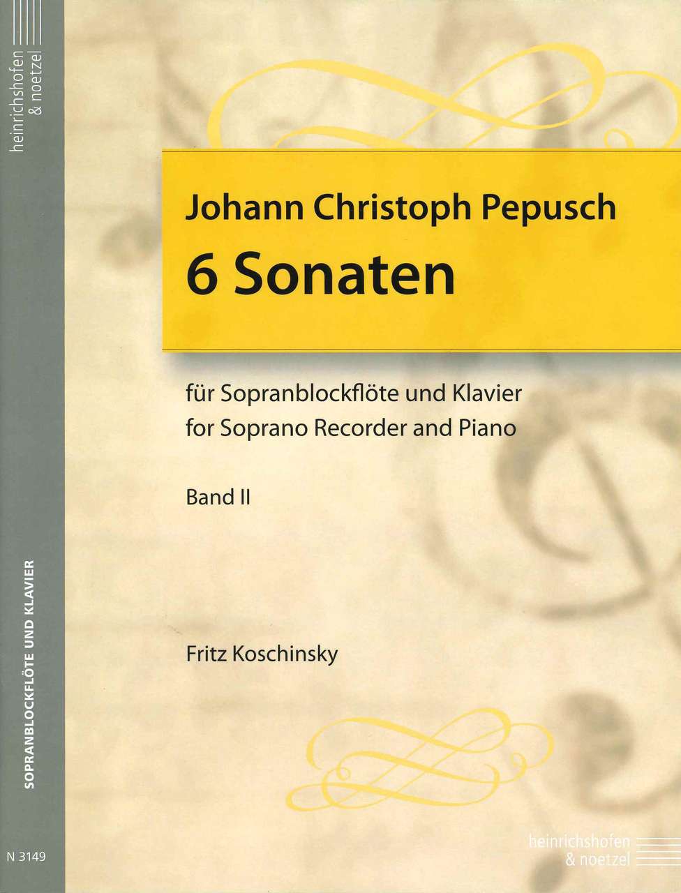 Pepusch, 6 Sonaten, 2 (SRec,Kbd) (Heinrichshofen)
