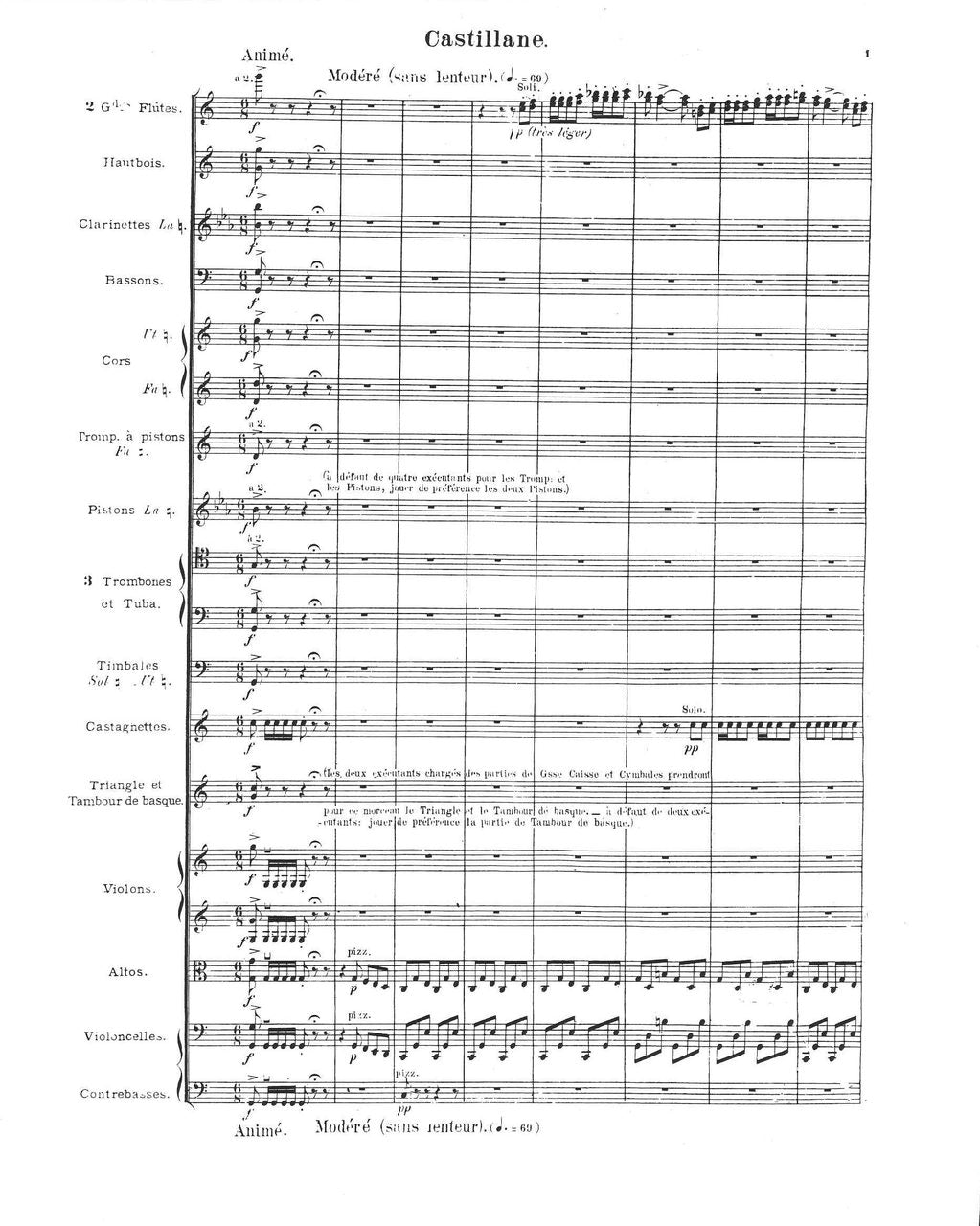 Massenet, Le Cid, Ballet Suite: Score (Luck's Music)