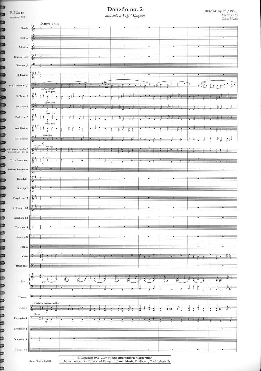 Marquez, Danzon No. 2 (Baton Music)