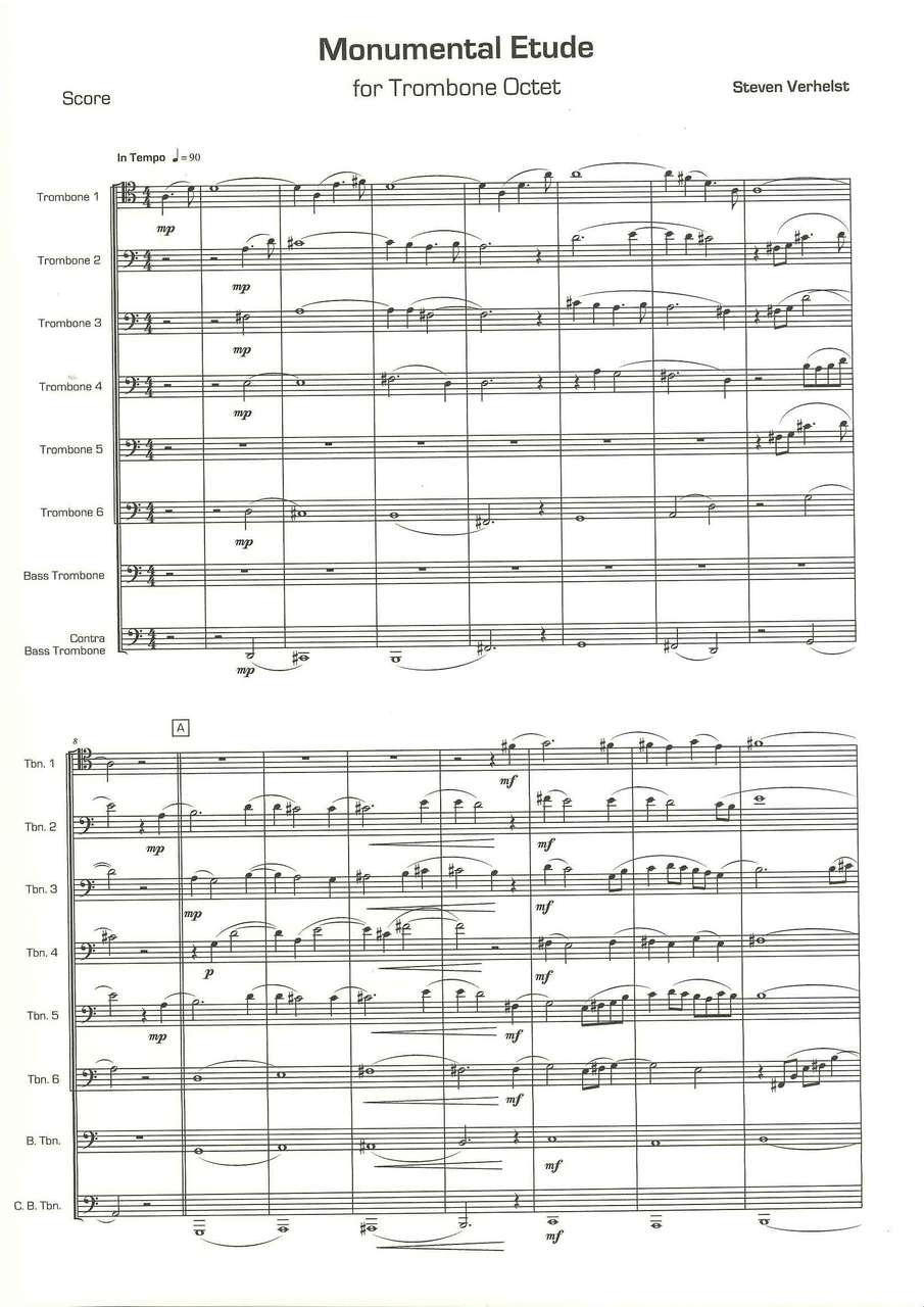 Verhelst, Monumental Etude (8Tbn) (Steven Verhelst)