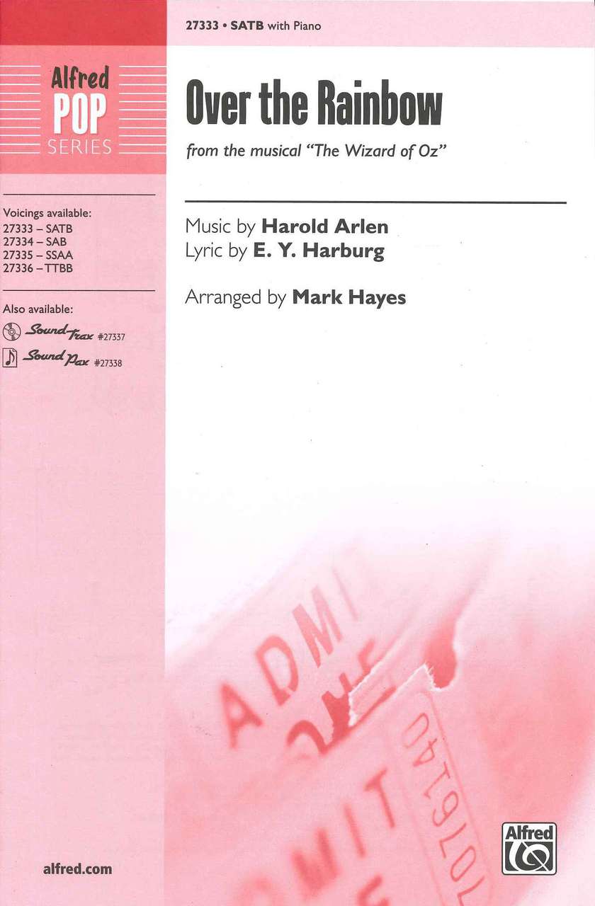 Arlen, Over the Rainbow (SATB) (Alfred Pub.)
