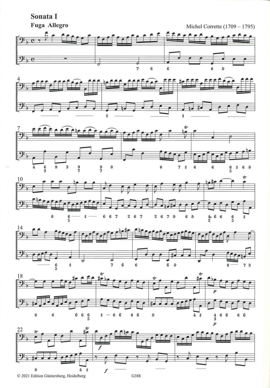 Corrette, Delices de la solitude 1-3 (Guntersberg/Walhall)