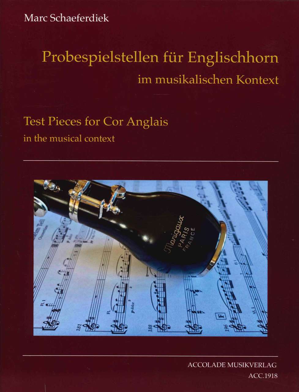 Schaeferdiek, Test Pieces for Cor Anglai (Accolade)