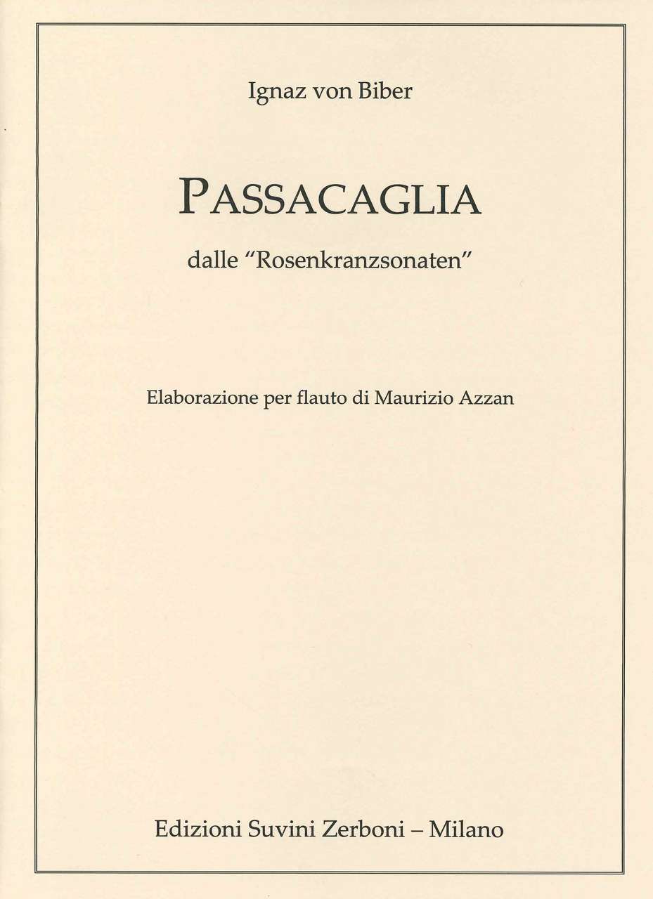 Biber, Passacaglia ('Rosenkranzsonaten') (Suvini Zerboni)