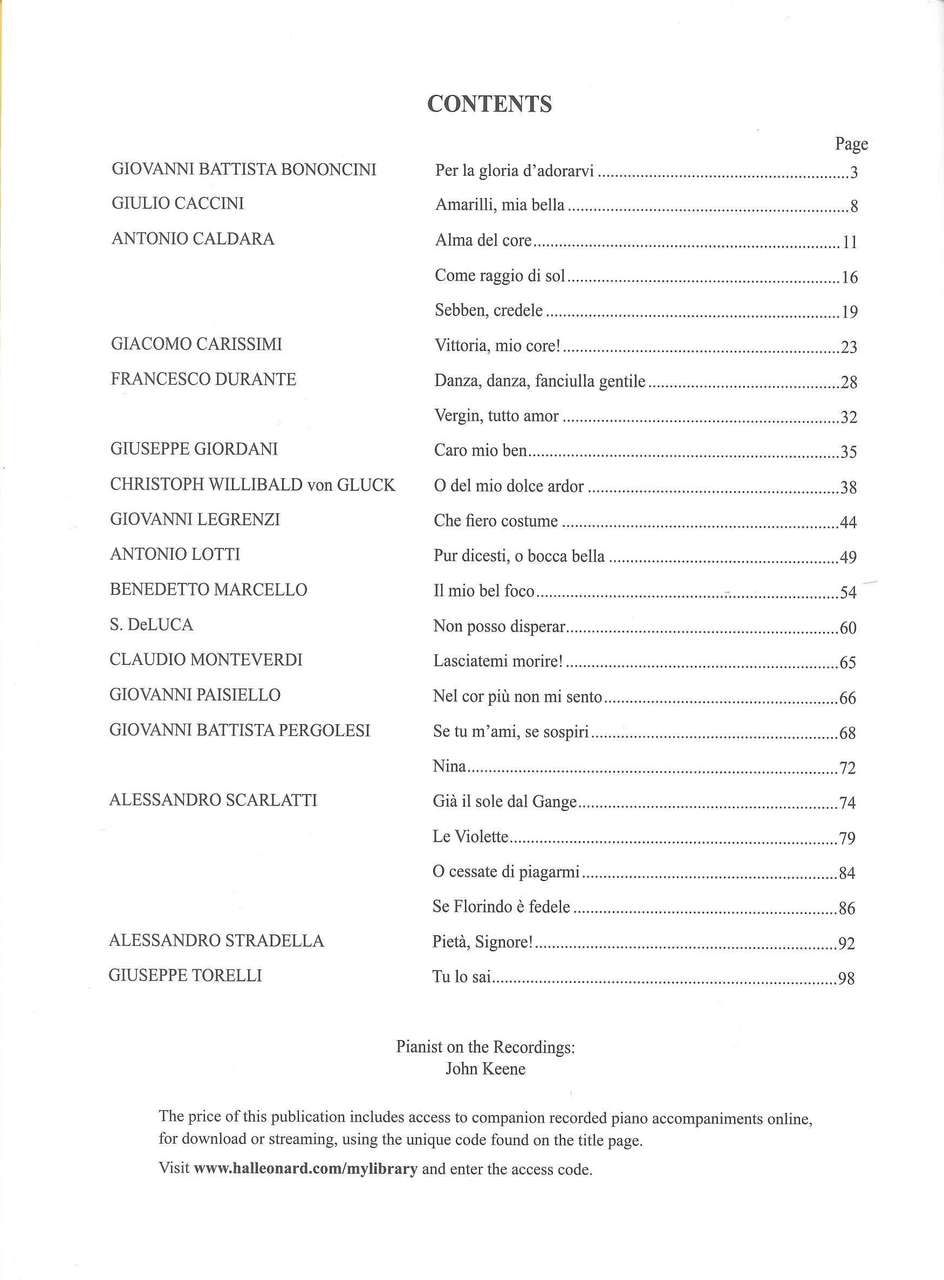 24 Italian Songs/Arias 17-18th (MedHigh) (G.Schirmer)