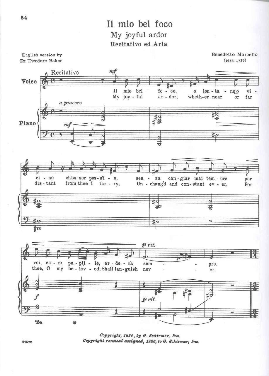 24 Italian Songs/Arias 17-18th (MedHigh) (G.Schirmer)