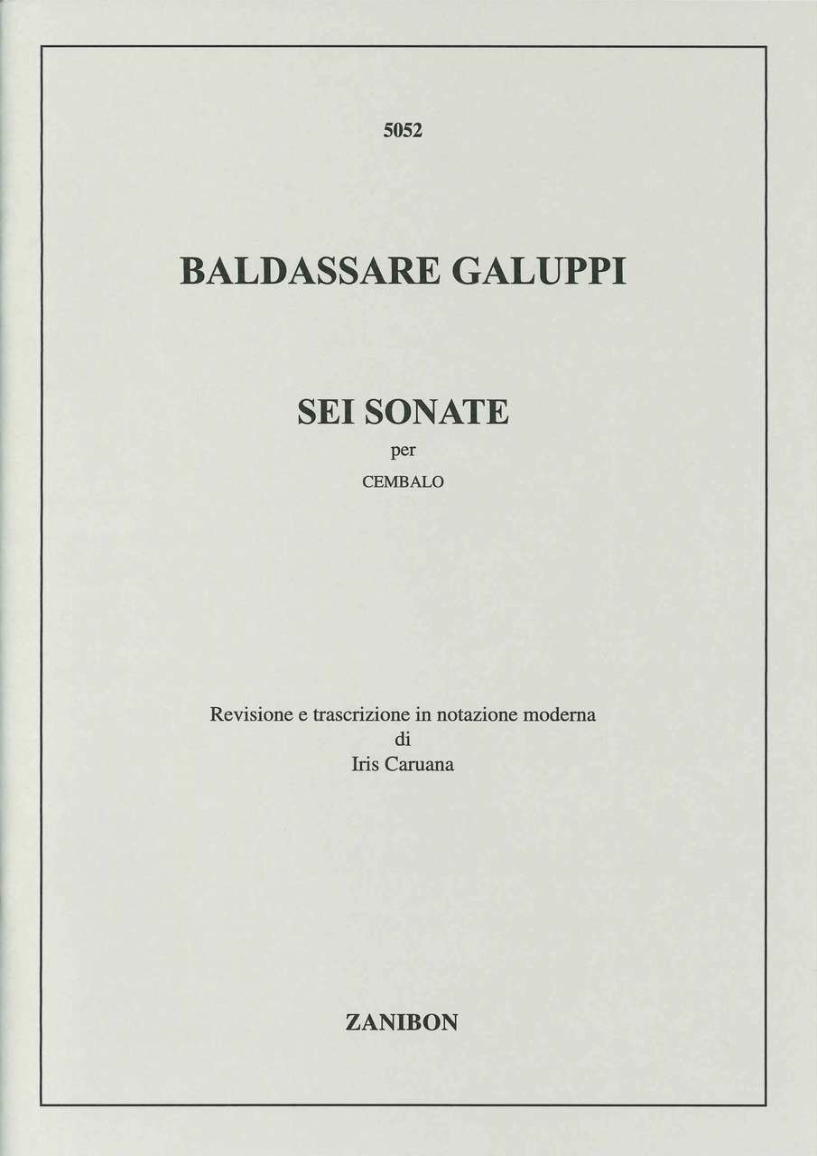 Galuppi, 6 Sonate, per cembalo (Zanibon)